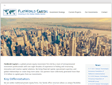 Tablet Screenshot of flatworldcapital.com